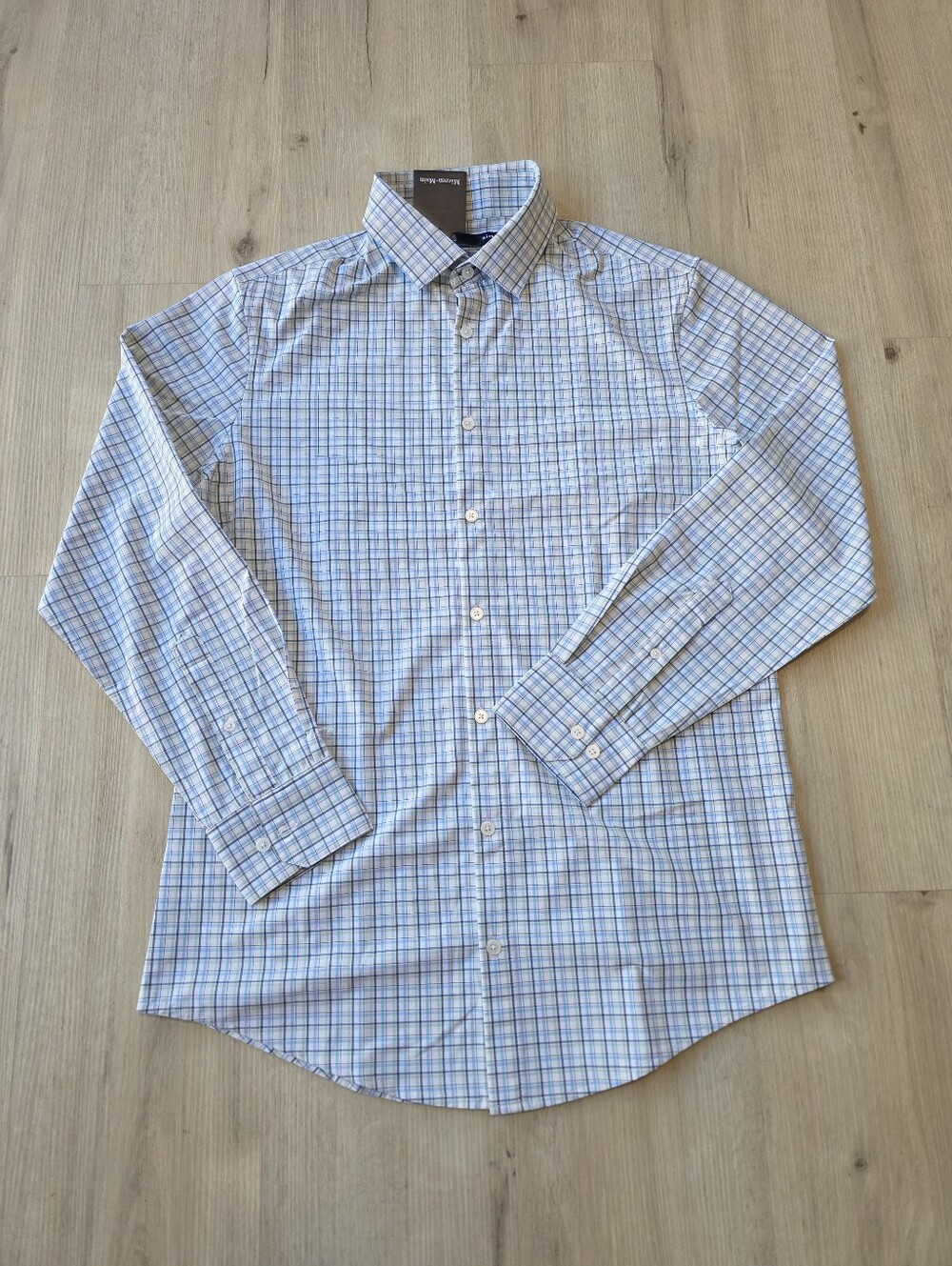 Mizzen+Main Leeward Long Sleeve Shirt Size M Trim Leaf Austin Plaid